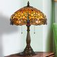 Cal Lighting 23" Tiffany Table Lamp in Antique Brass, , large