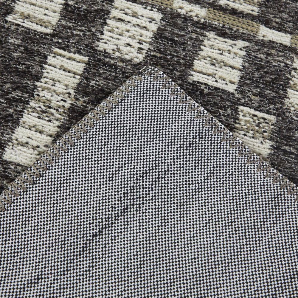 Balta Rugs Lynes Distressed Stripe 5&#39;3&quot; x 7&#39; Charcoal Area Rug, , large