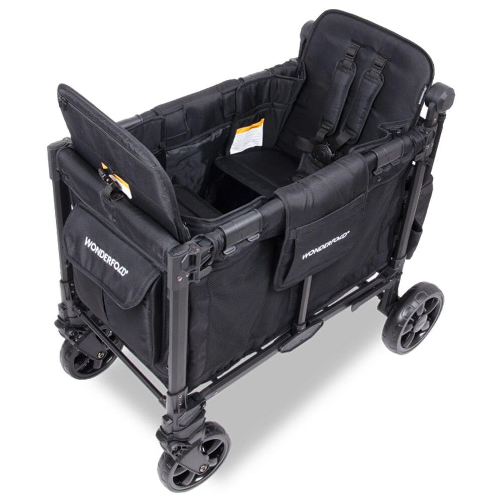 Wonderfold Elite Pro 2-Seater Stroller Wagon in Jet Black, , large