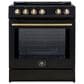 Forno Leonardo 30" Slide-In Induction Range in Black, , large