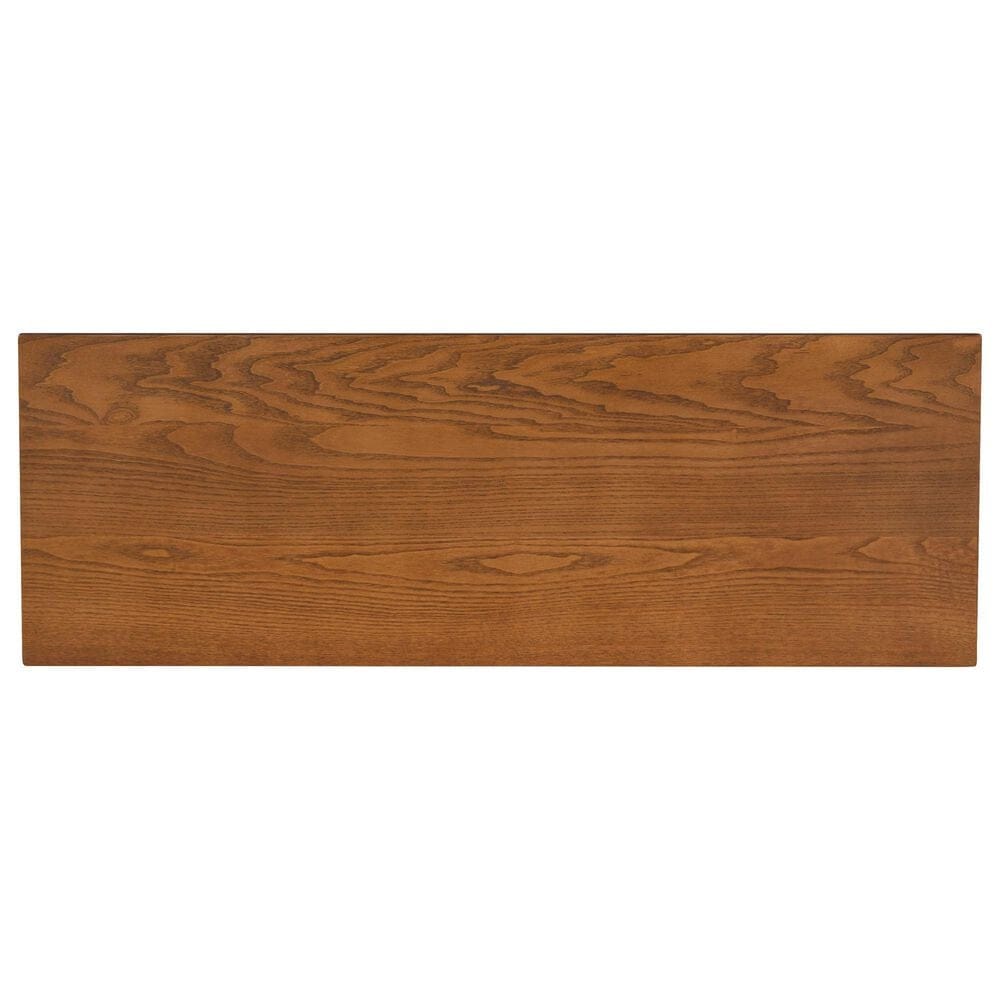 Linon Home Decor Willow Dining Bench in Honey Brown and Vanilla White, , large