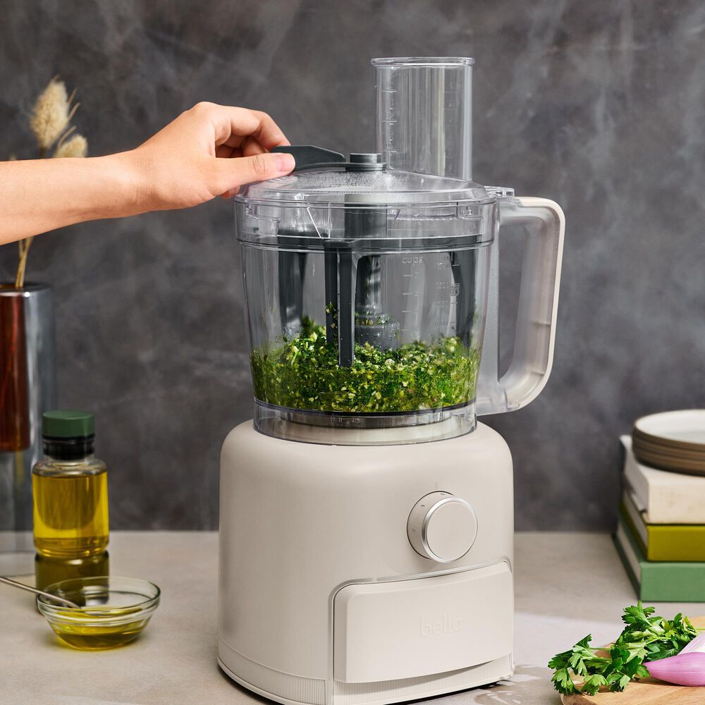 Bella Prep and Store 10-Cup Food Processor in Oatmilk, , large