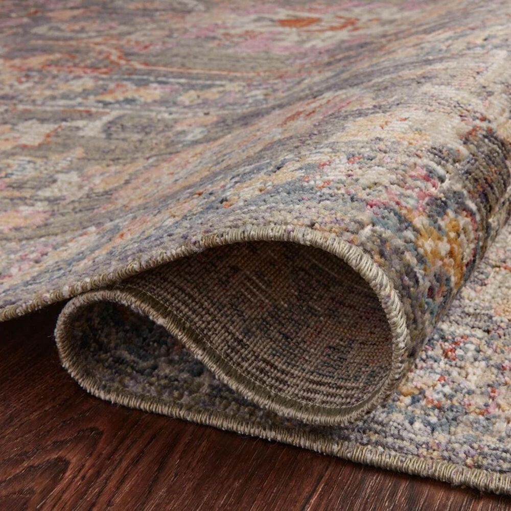 Chris Loves Julia x Loloi Rosemarie 5&#39; Round Stone and Multicolor Area Rug, , large