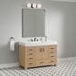 37B Alanya 48" Single Bathroom Vanity in Warm Oak with White Composite Stone Top, , large