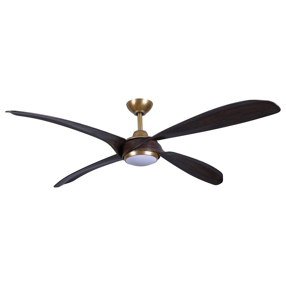Minka-Aire Mortyn 60" Indoor/Outdoor Ceiling Fan with LED Light in Legacy Brass, , large