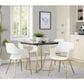 LumiSource Cosmo Square Dinette Table in Black and Gold - Table Only, , large