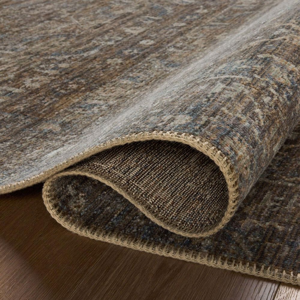 Loloi Heritage 2&#39; x 3&#39; Lagoon and Tobacco Area Rug, , large