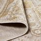 Feizy Aura 3738F 3"11" x 6" Gold and Ivory Area Rug, , large