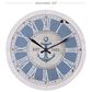 Maple and Jade 24" Wall Clock in White and Blue, , large