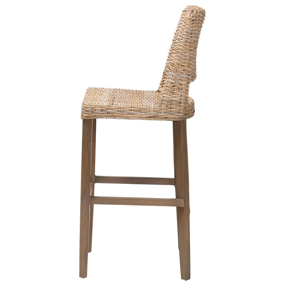 Baxton Studio Magy Bar Stool in Grey, , large