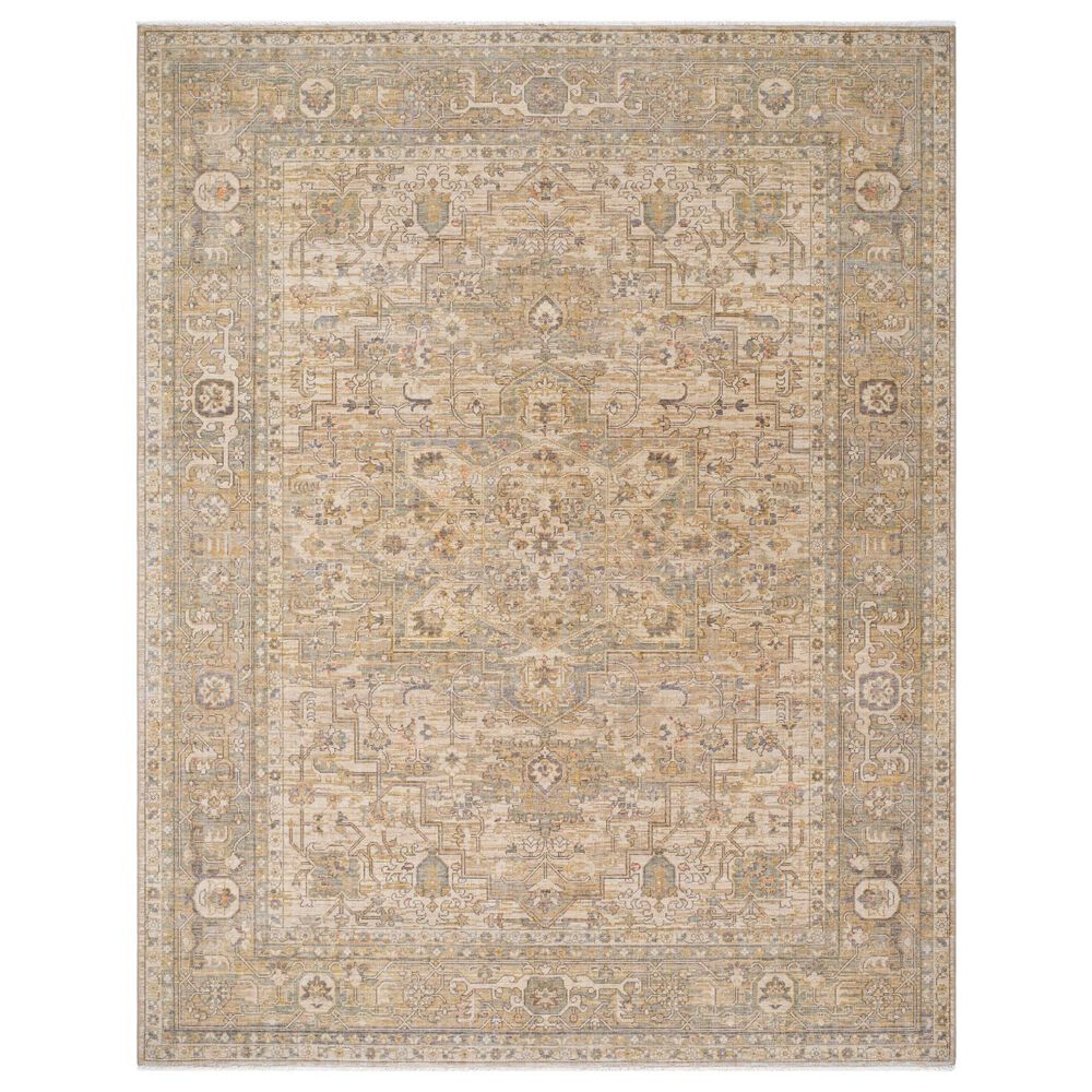 Surya Once Upon a Time Light Beige, Tan, Taupe and Dark Brown 7"10" x 9"10" Area Rug, , large