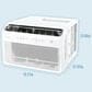 Keystone 12000 BTU Window Mounted Inverter Air Conditioner in White, , large