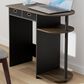 HOMLUX 32" Computer Desk with Two Drawers in Columbia Walnut and Black, , large