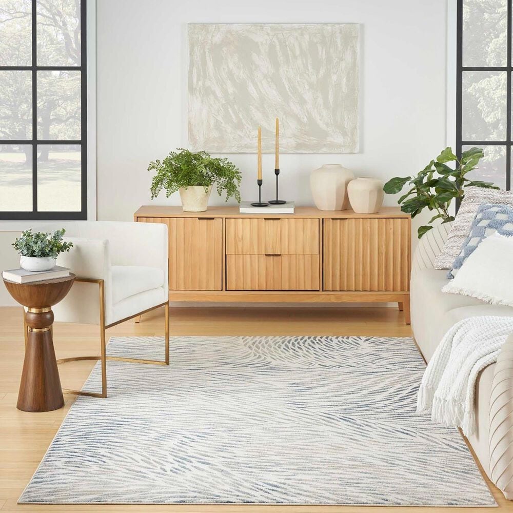 Nourison Exhale 5&#39;3&quot; x 7&#39;3&quot; Multicolor Area Rug, , large