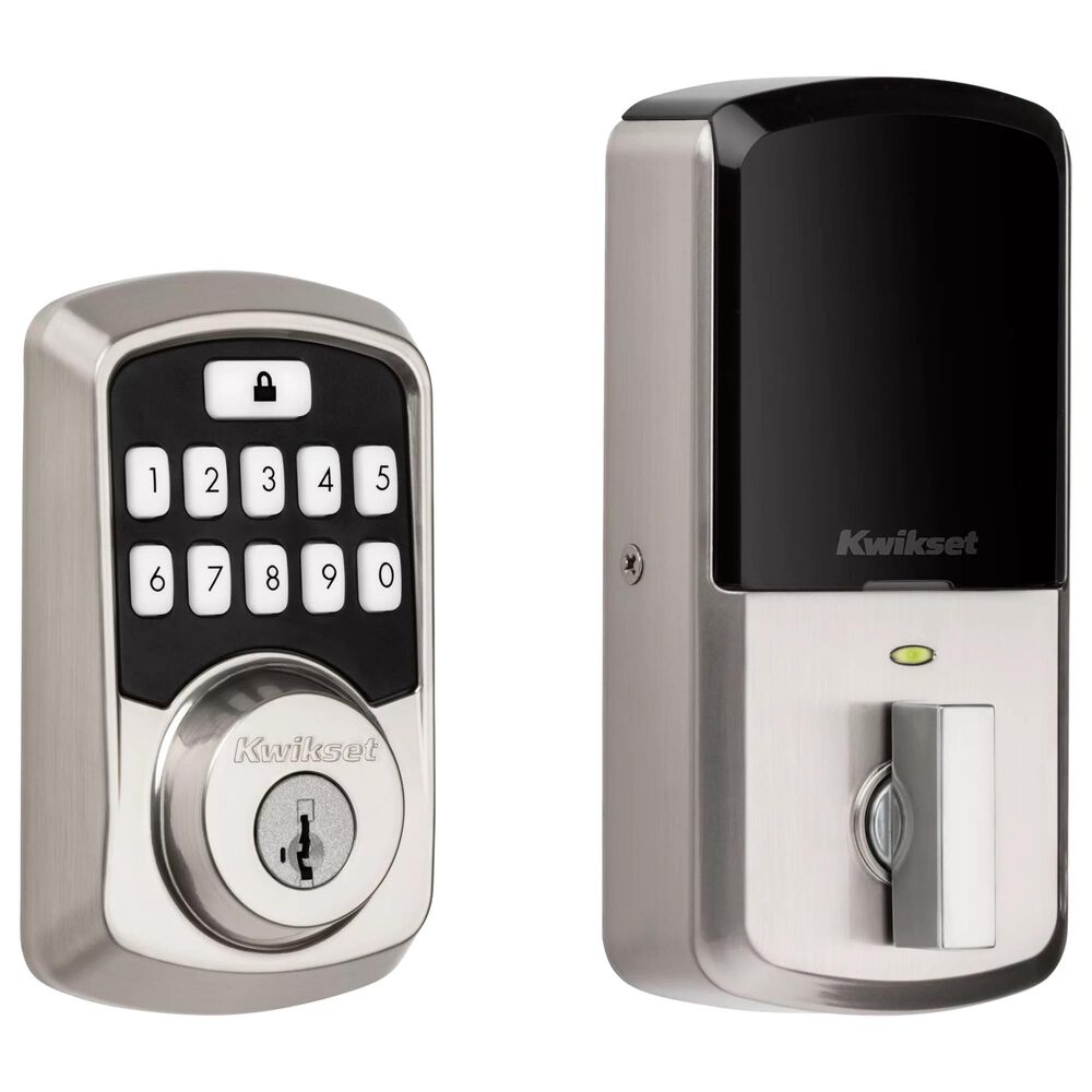 Kwikset Aura Bluetooth Enabled Smart Lock in Satin Nickel, , large