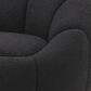 Eichholtz Inger Swivel Chair in Boucle Black, , large