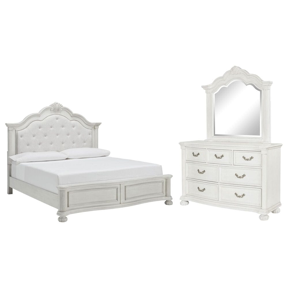 Ashley Montelaine 3-Piece California King Panel Bedroom Set in Antique White, , large