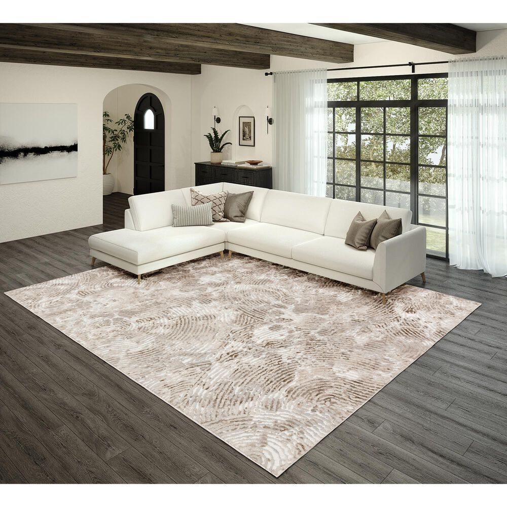 Dalyn Rug Company Rhodes RR5 5&#39;1&quot; x 7&#39;5&quot; Taupe Area Rug, , large