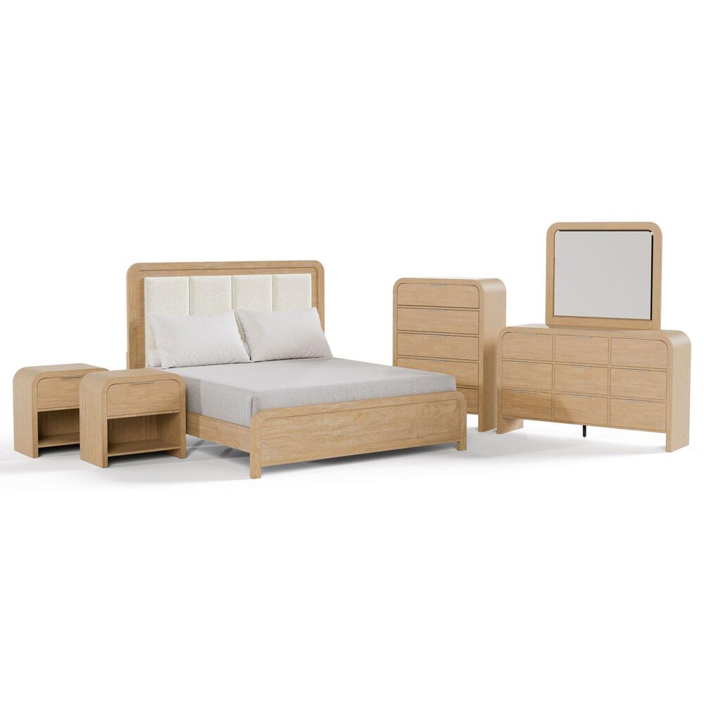 Furniture of America Hayes 6-Piece Queen Bedroom Set in Natural, , large
