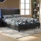 Loft District Metrica King Panel Bed with LED Lighting and Speaker in Softwelle Lava, , large