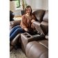 Homestretch Skywalker Power Reclining Loveseat in Walnut, , large