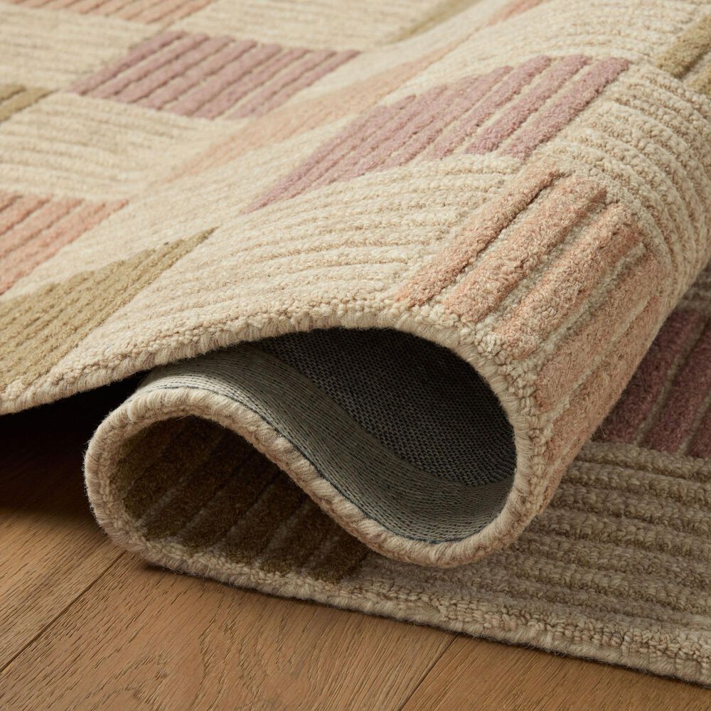 Loloi Madi Natural and Multicolor 3'6" x 5'6" Area Rug, , large