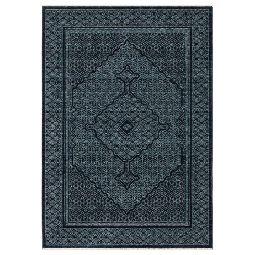 Oriental Weavers Capella Oriental Blue 6&#39;7&quot; x 9&#39;6&quot; Area Rug, , large