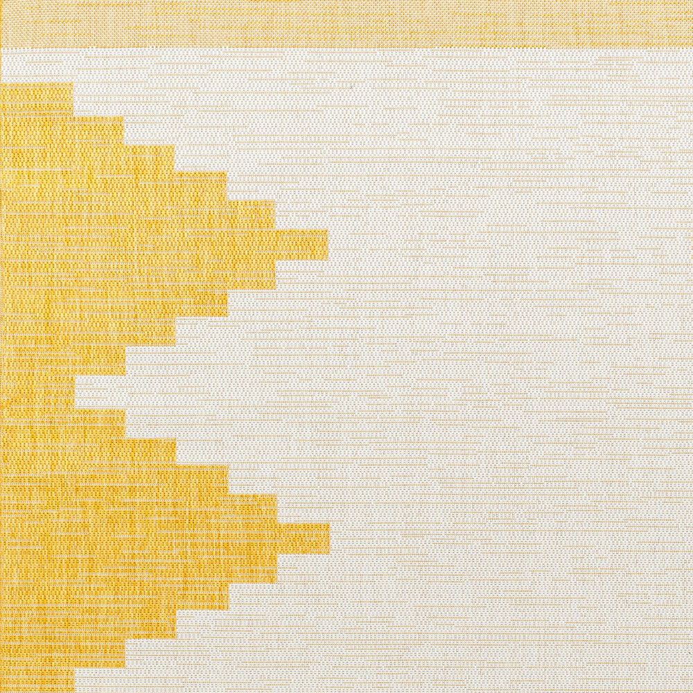 Surya Eagean EAG-2437 Mustard and Ivory 5&#39;3&quot; Round Indoor/Outdoor Area Rug, , large