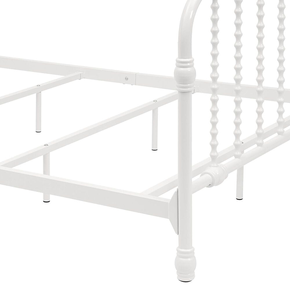 Furniture of America Wren Full Spindle Kids Bed in White, , large