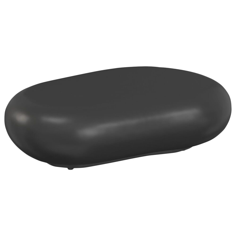 Sunset West Pebble Indoor/Outdoor Coffee Table in Dark Gray, , large