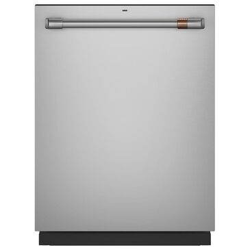 Cafe Stainless Interior Built-In Dishwasher with Hidden Controls in Stainless Steel and Brushed Stainless Handle, , large