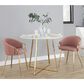 Lumisource Claire Accent Chair in Blush (Set of 2), , large