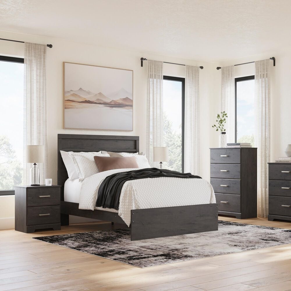 Ashley Belachime 4 Drawer Chest in Dark Charcoal, , large