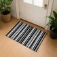 Dalyn Rug Company Soft Essentials Striped Black 1"8" x 2"6" Indoor/Outdoor Area Rug, , large