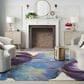 Nourison Prismatic 8"6" x 11"6" Blue Gold Area Rug, , large
