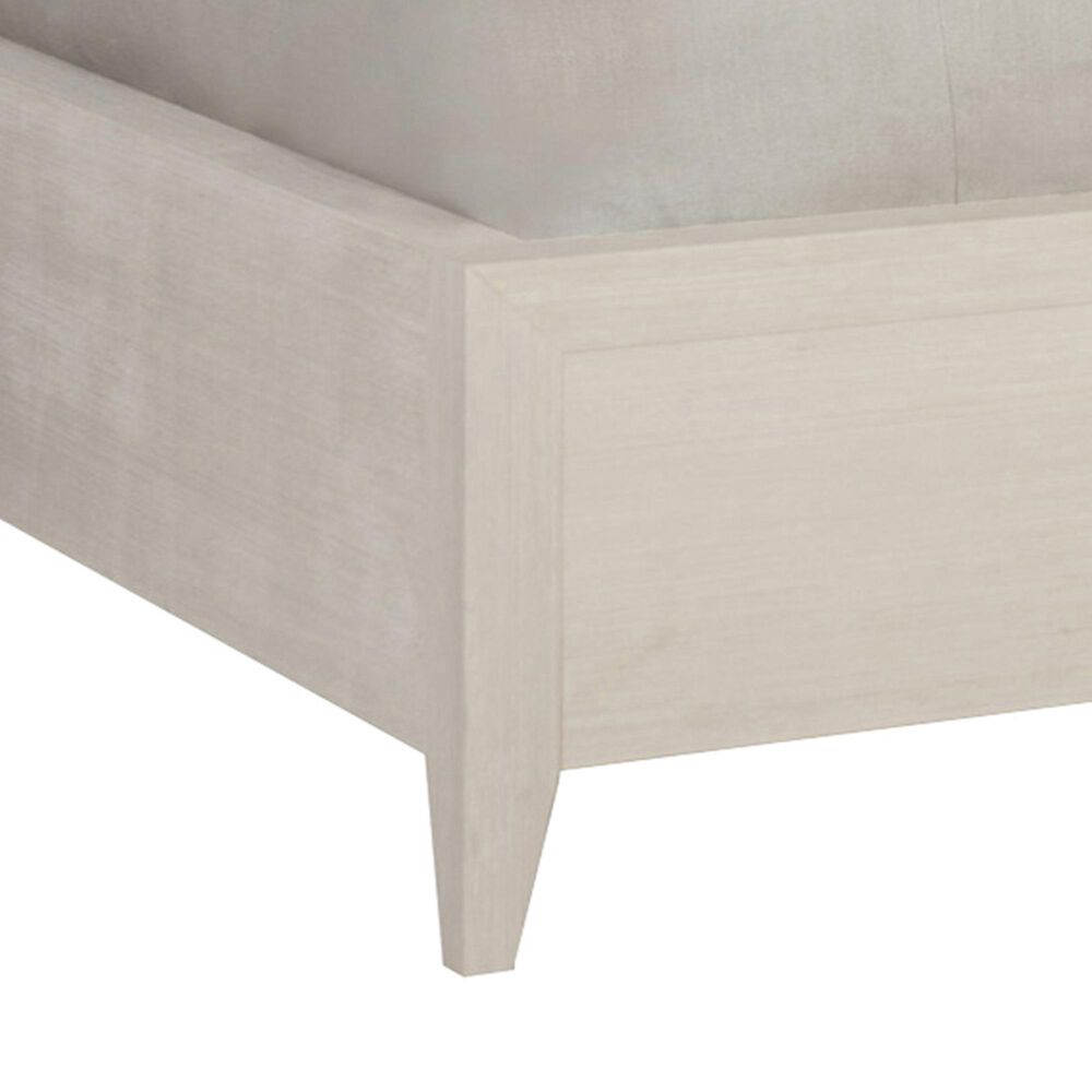 Bernhardt Axiom King Upholstered Panel Bed in Linear Gray, , large