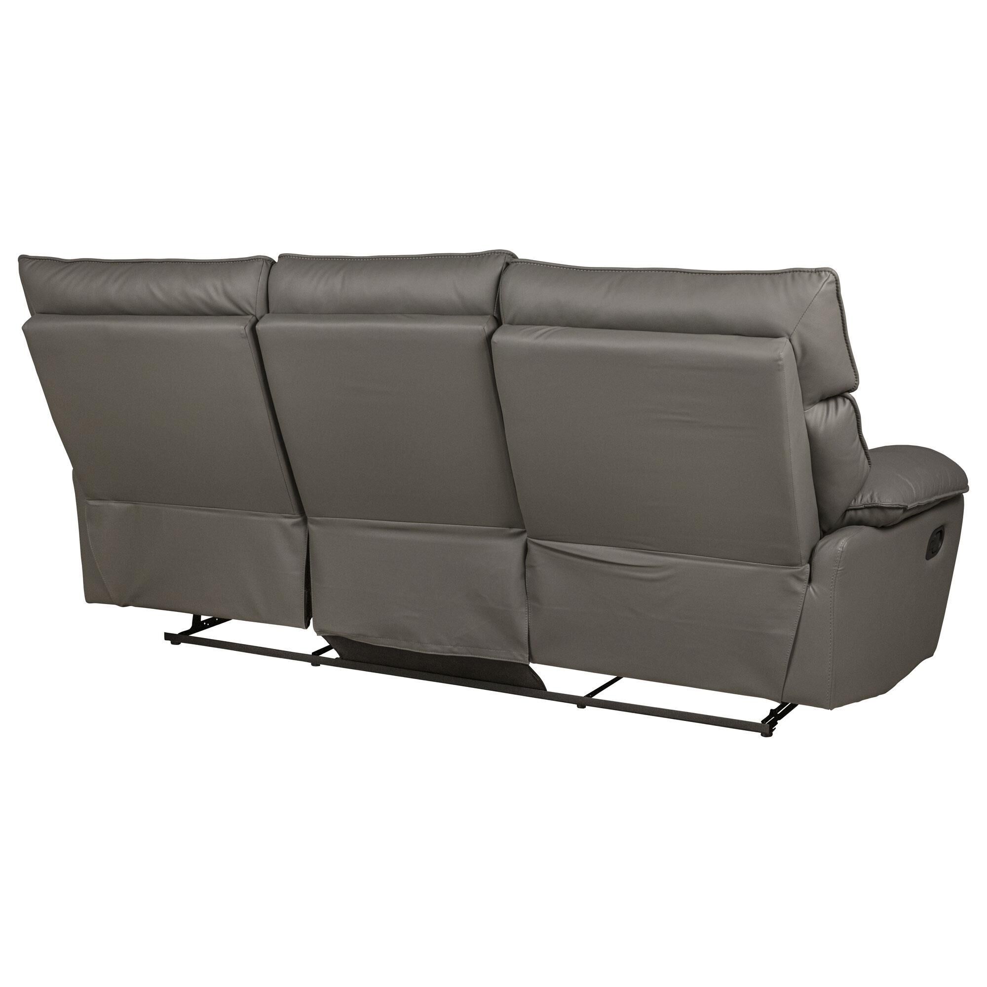 Mayberry Hill Wildcard Manual Motion Reclining Sofa in Aviarah Grey