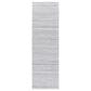 Surya Hickory 2"6" x 8" Light Slate, Gray, Charcoal and Cream Runner, , large