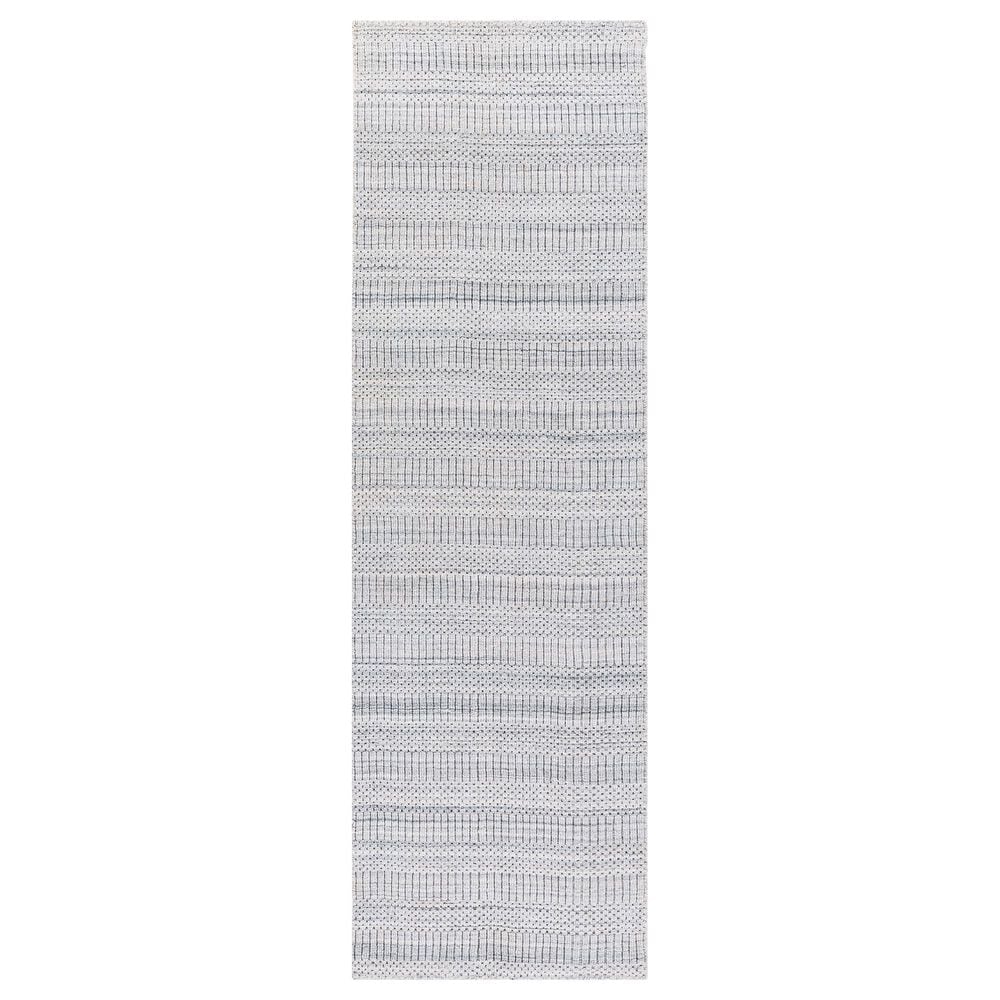 Surya Hickory 2"6" x 8" Light Slate, Gray, Charcoal and Cream Runner, , large