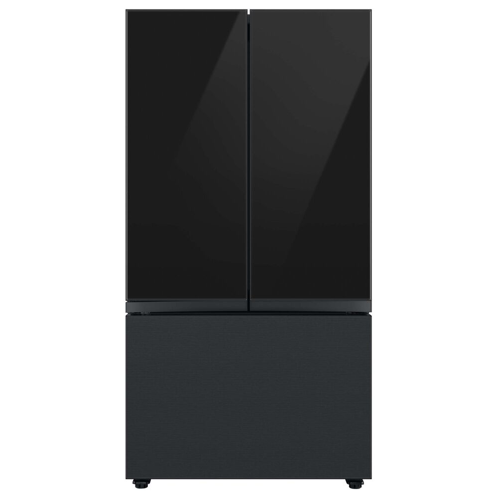 Samsung Bespoke Bespoke 3-Door French Door Refrigerator Top Panel in Charcoal Glass, , large