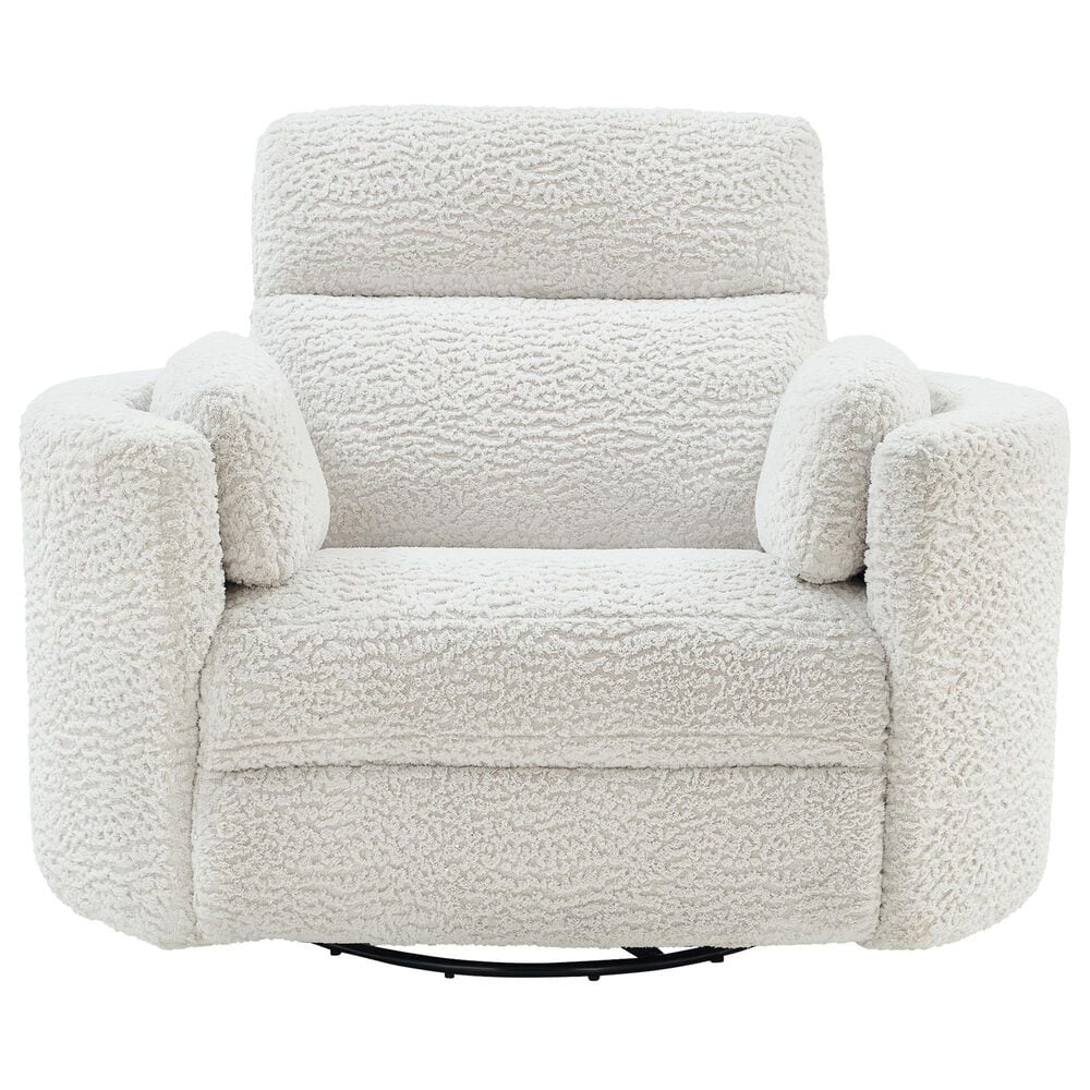 Ashley Gosaldo Power Swivel Glider Recliner in Silver, , large