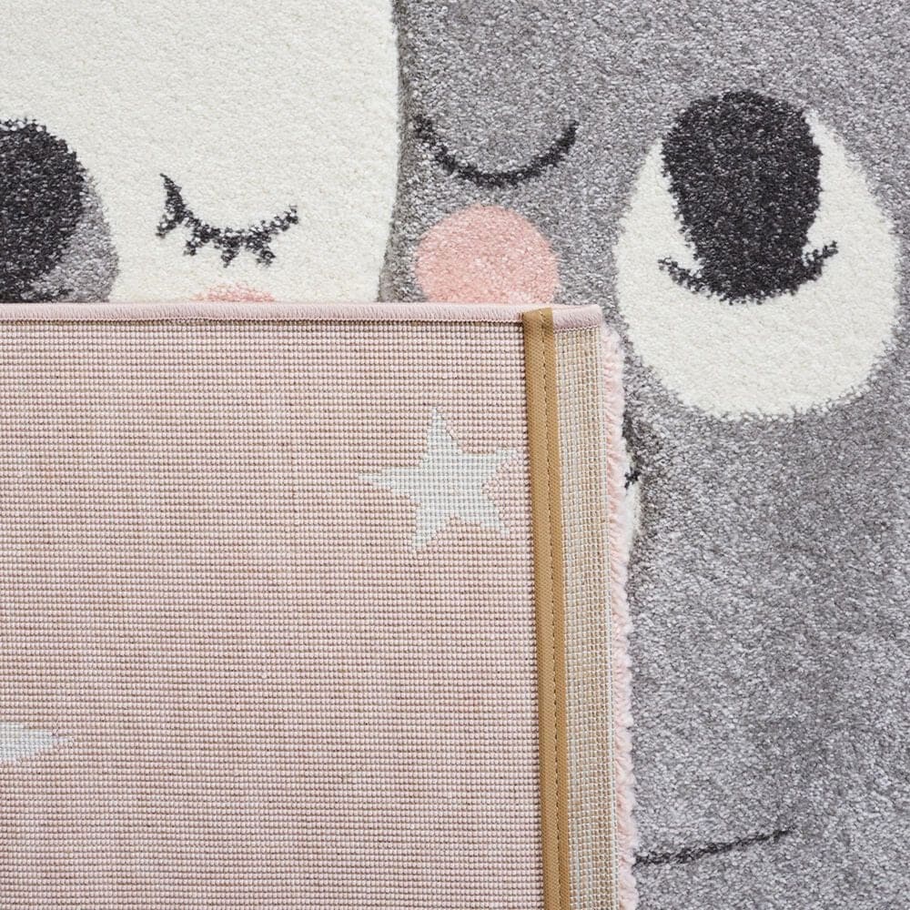Safavieh Carousel 5&#39;3&quot; x 7&#39;6&quot; Pink and White Kids  Area Rug, , large