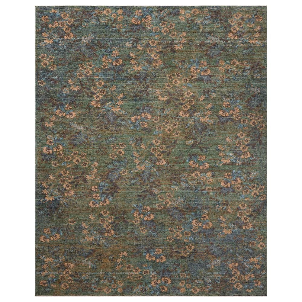 Loloi Winchester Seafoam Green and Teal 9"3" x 12"8" Area Rug, , large