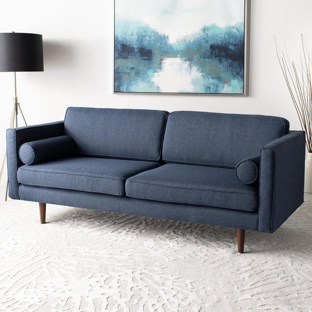Safavieh Hurley Sofa in Dark Blue, , large