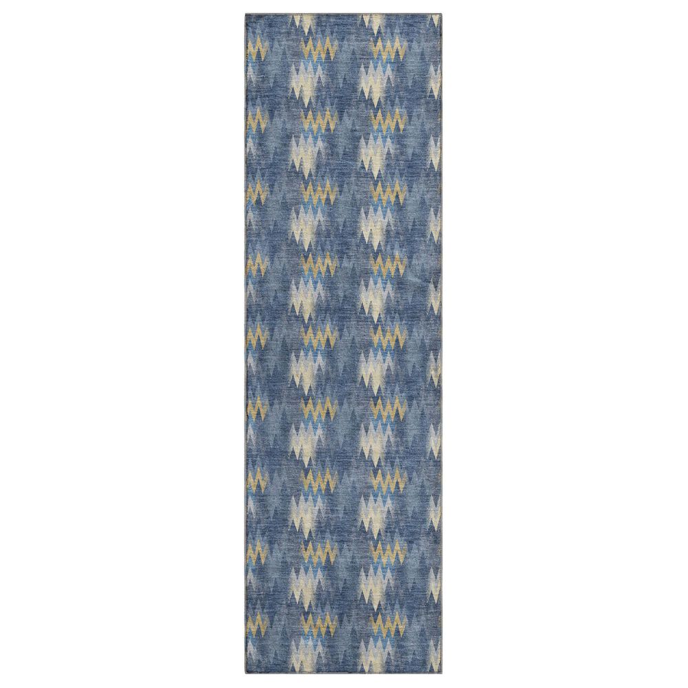 Dalyn Rug Company Soft Essentials Chevron Navy 2"3" x 7"6" Runner, , large