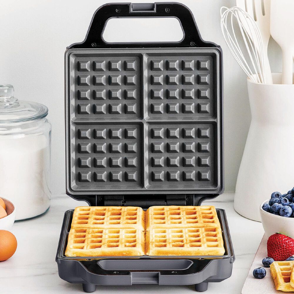 Green Pan Advanced 4-Square Waffle Maker in Graphite, , large