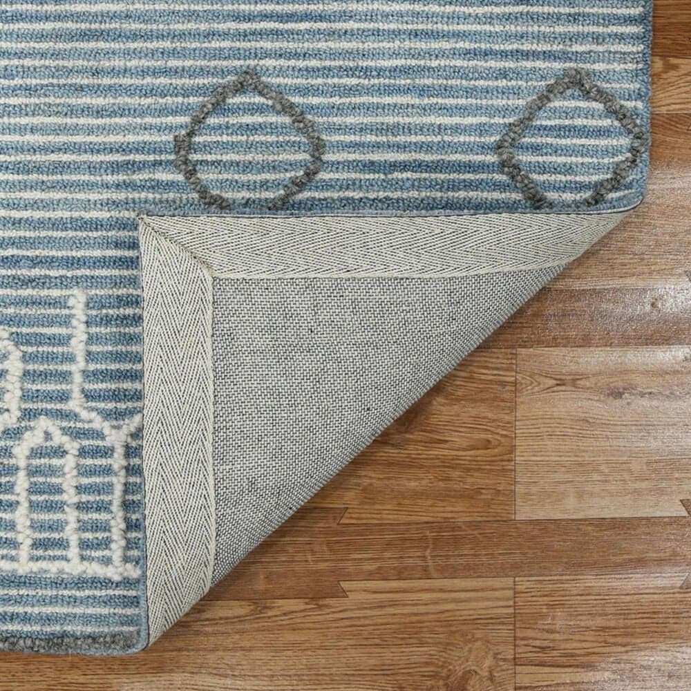 Amer Rugs Berlin 9&#39; x 13&#39; Blue and White Area Rug, , large