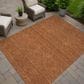 Dalyn Rug Company Soft Essentials Solid Paprika 9" x 12" Area Rug, , large
