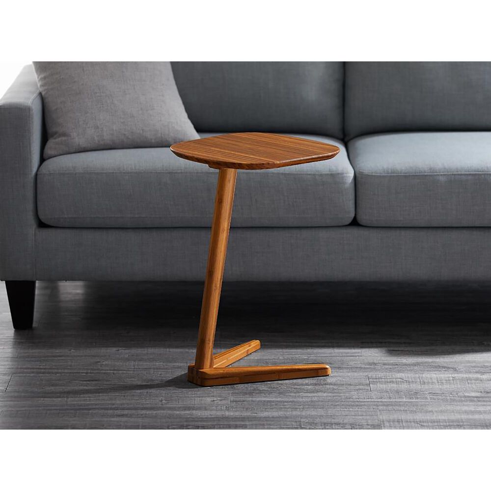 Natural Bamboo Furnishings Side Table in Amber, , large