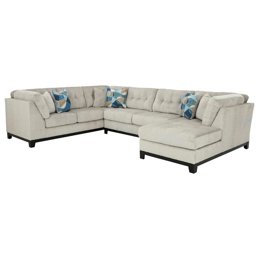 Ashley 3-Piece Right Facing Sectional with Chaise in Stone, , large
